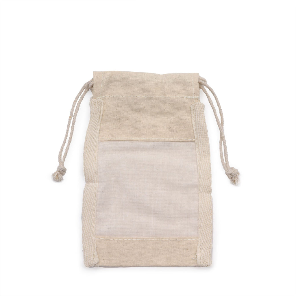 Small Cotton Window Pouch 10x15cm