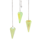 Six Sided Aurora Pendulum in Pale Green - 4cm – view 3