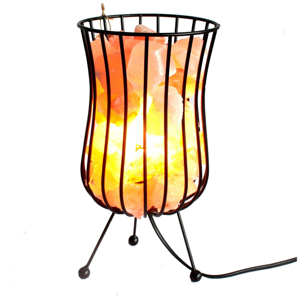 Tall Salt Rock Brazier Lamp – view 4