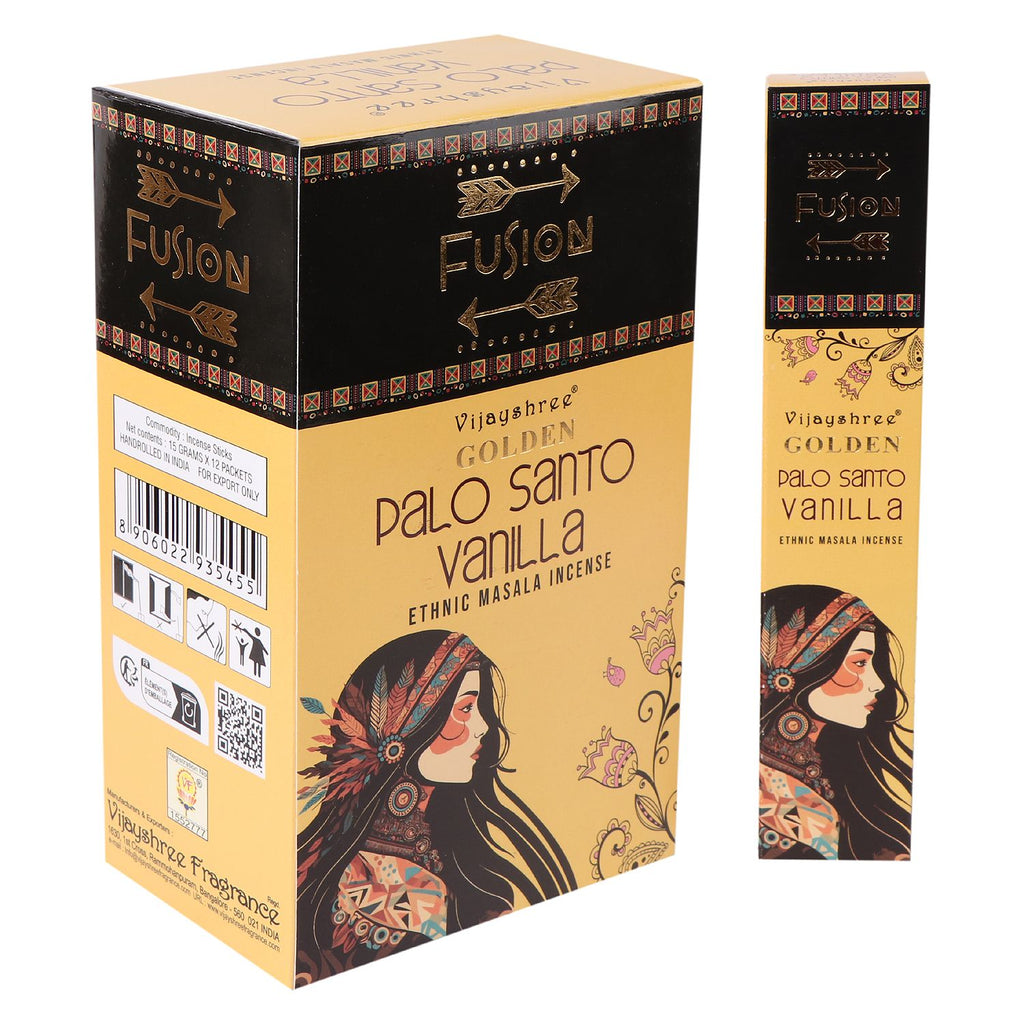 Golden Palo Santo and Vanilla Incense Sticks 15g – view 5