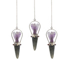 Veilwalker Angel Pendulum - Labradorite & Amethyst – view 3