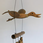 Coconut Duck Wind Chime, Bamboo, Approx. 1 m – view 2