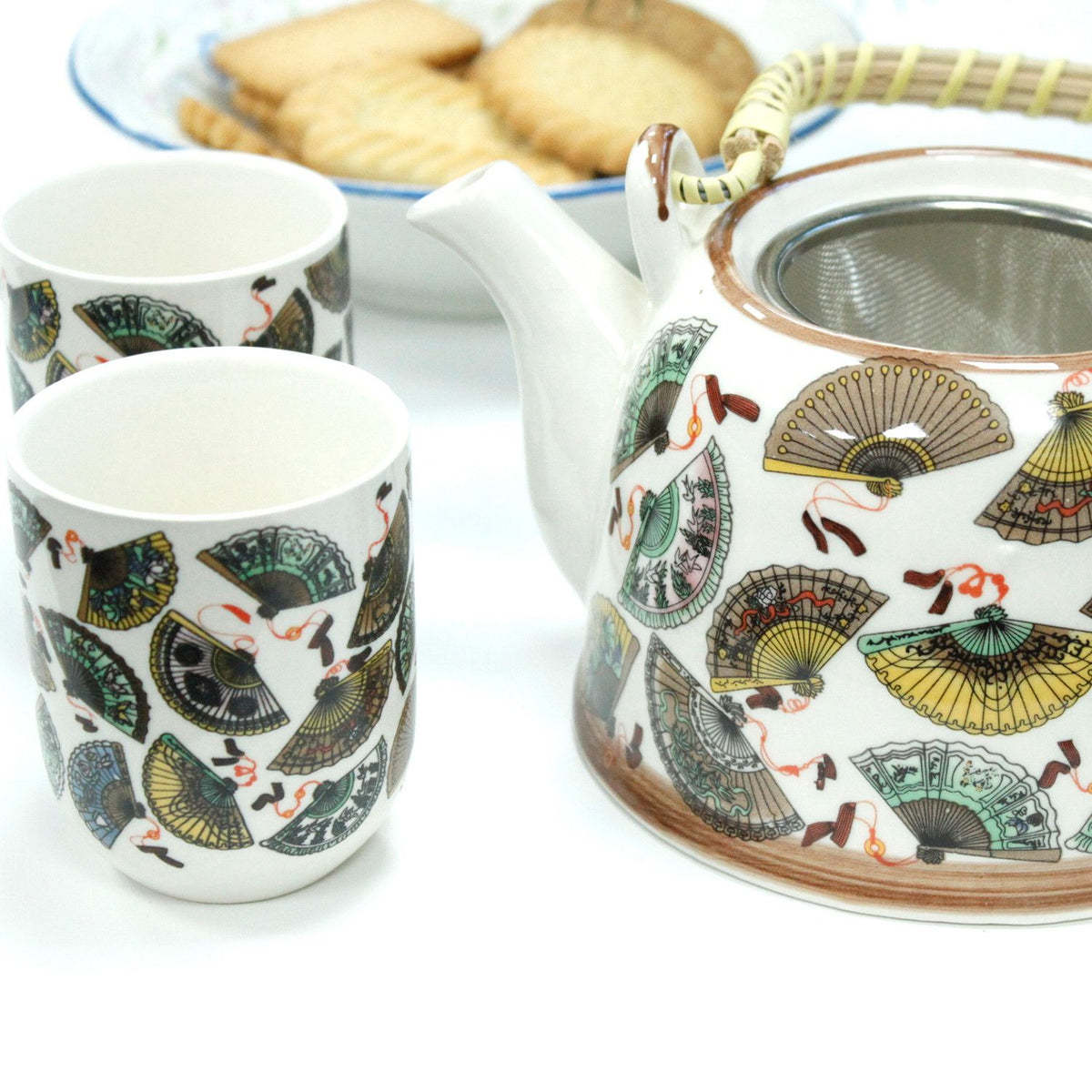 Ceramic Herbal Teapot Set with 6 Cups - China Fans – view 2