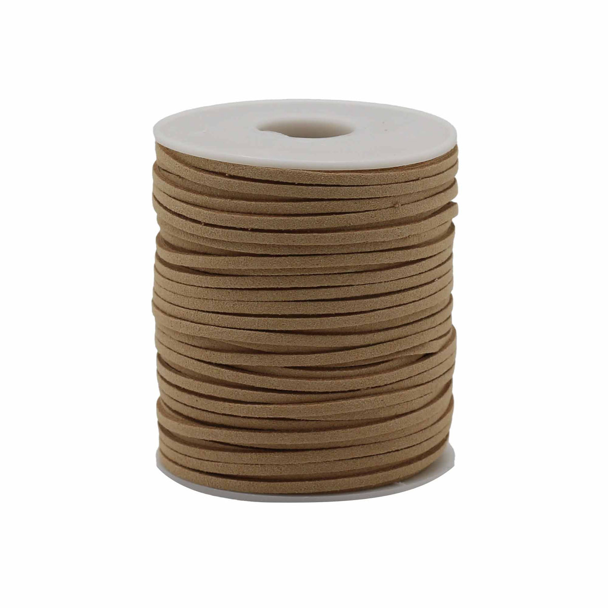 Tan Faux Suede Bulk Pendant Cord Roll - 2.5mm x 45m – view 3