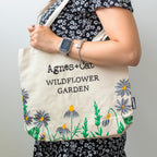 Agnes + Cat Wildflower Garden Tote Bag - Purple Flowers – view 4
