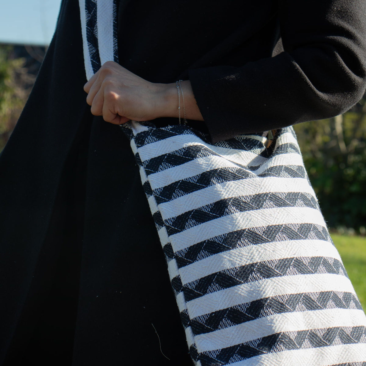 Atlas Nomad Striped Jacquard Carryall Bag 40x35cm – view 2