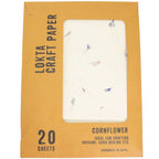 A4 Lokta Paper Pack, Cornflower Petals, 20 Sheets – view 2
