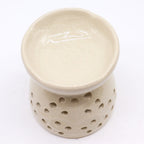 Tree of Life Ceramic Oil Burner - Ivory – view 6