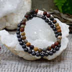 Magnetic Picasso Jasper Gemstone Bracelet