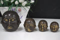 Four-Faced Buddha Statue – Brass, 10 cm
