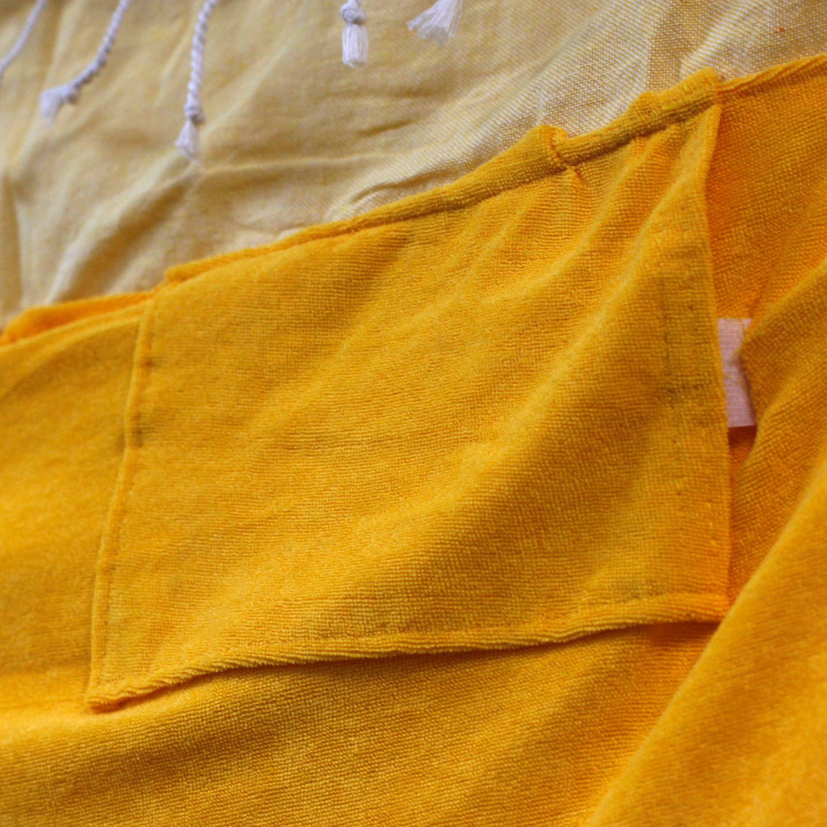 Cotton Pareo Towel - 100x180 cm - Sunny Yellow – view 6