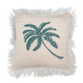 Linen Cushion Cover - Palm Tree - 60x60cm