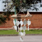 String Fish & Natural Capiz Shell Wind Chime – view 2