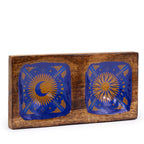 Hop Hare Enamelled Mango Wood Double Trinket Tray, 20 x 10 cm – view 3