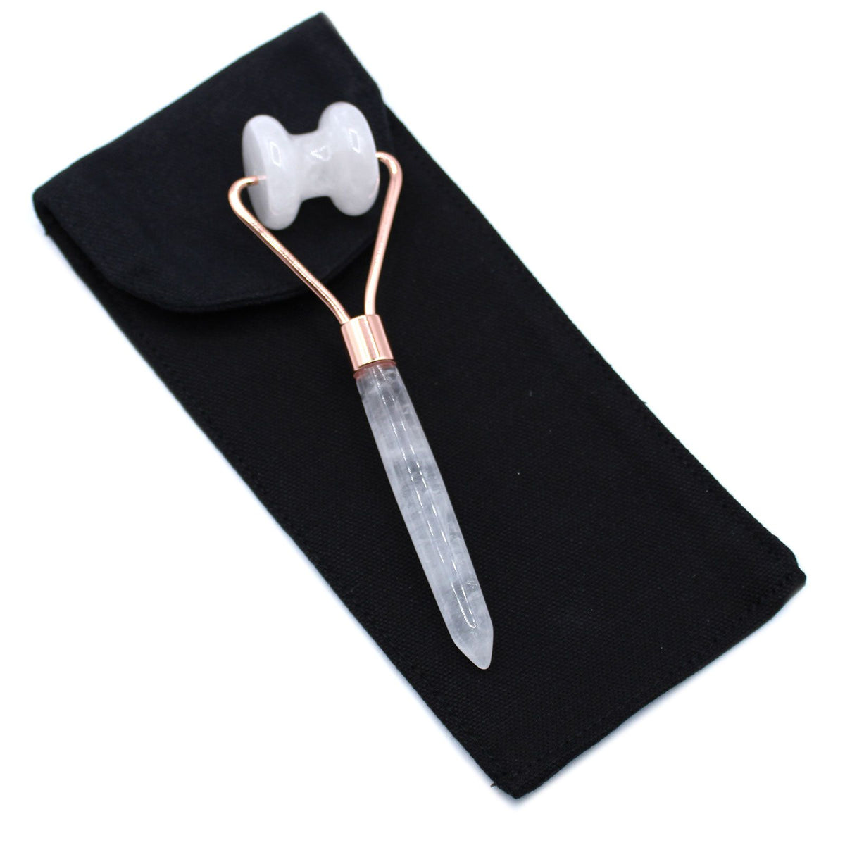 Gemstone Jawline Roller - Rock Quartz – view 2