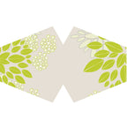 Reusable Fashion Face Covering - Green Leaves Print – view 2