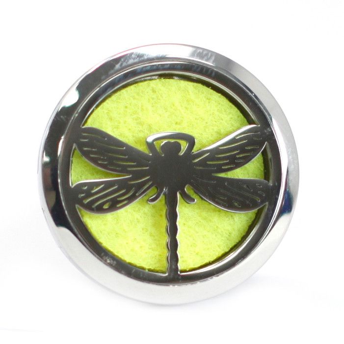 Dragonfly Car Diffuser Kit - 30mm Stainless Steel Locket