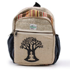 Small Hemp Backpack - Bodhi Tree Design – view 4