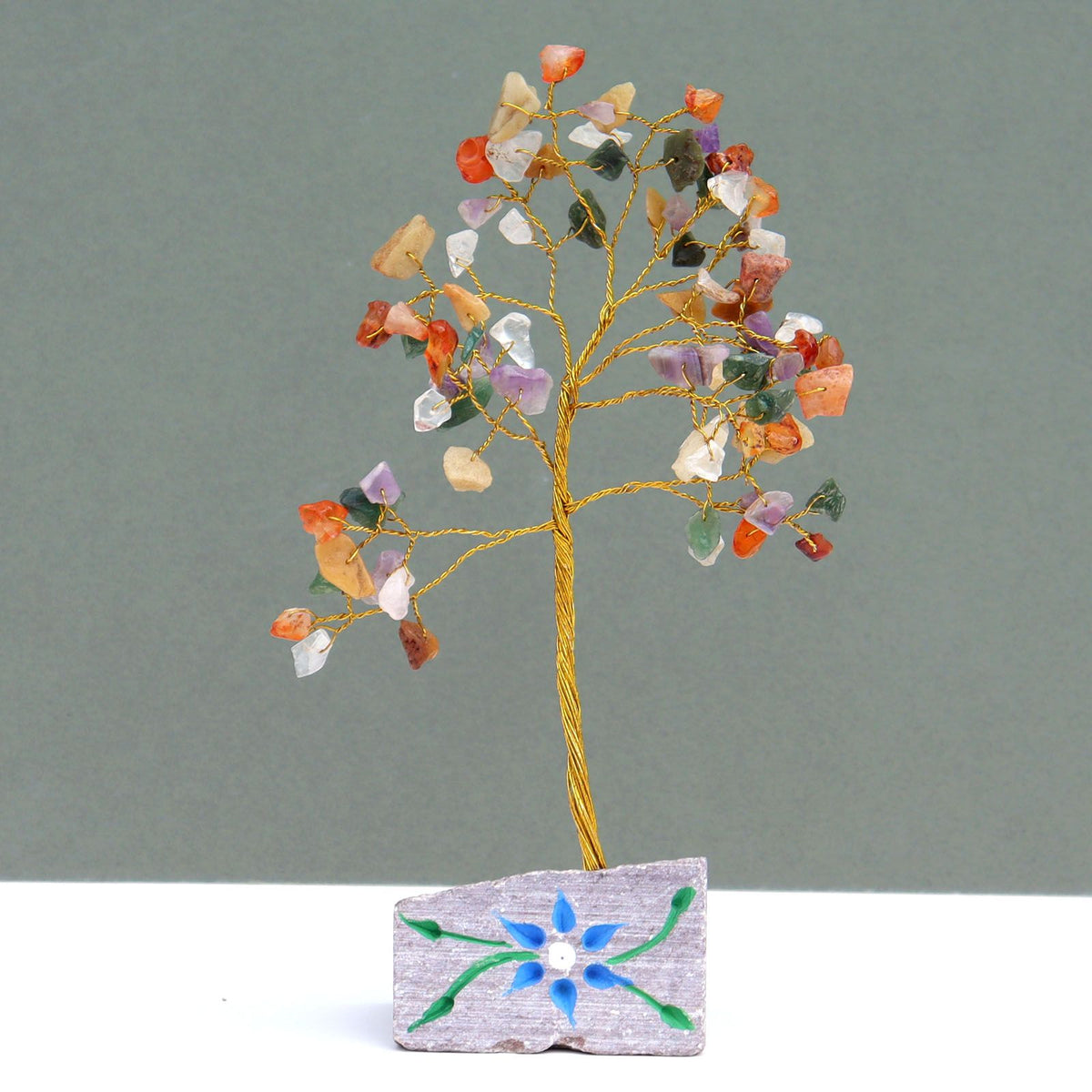 Mixed Gemstone Tree - 80 Stones - 15.5cm