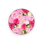 Round Soap Flower Gift Box - Baby Blessings Pink – view 4