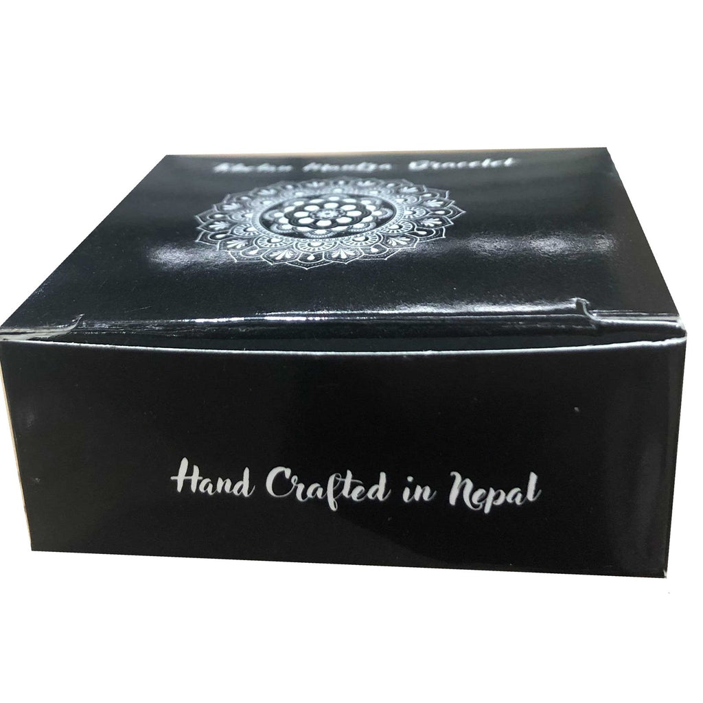 Solid Brass Tibetan Mantra Bracelet - Five Buddha – view 2