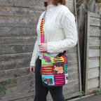 Ethnic Sling Bag - Chocolate Elephant Print – view 2