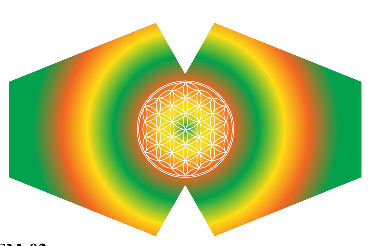 Reusable Fashion Face Covering - Flower of Life Print – view 9