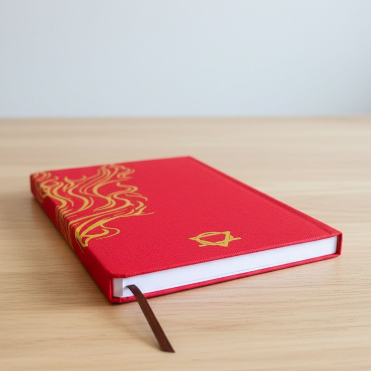 Red Wellness Journal, Golden Mandala and Lotus, 120 Pages – view 2