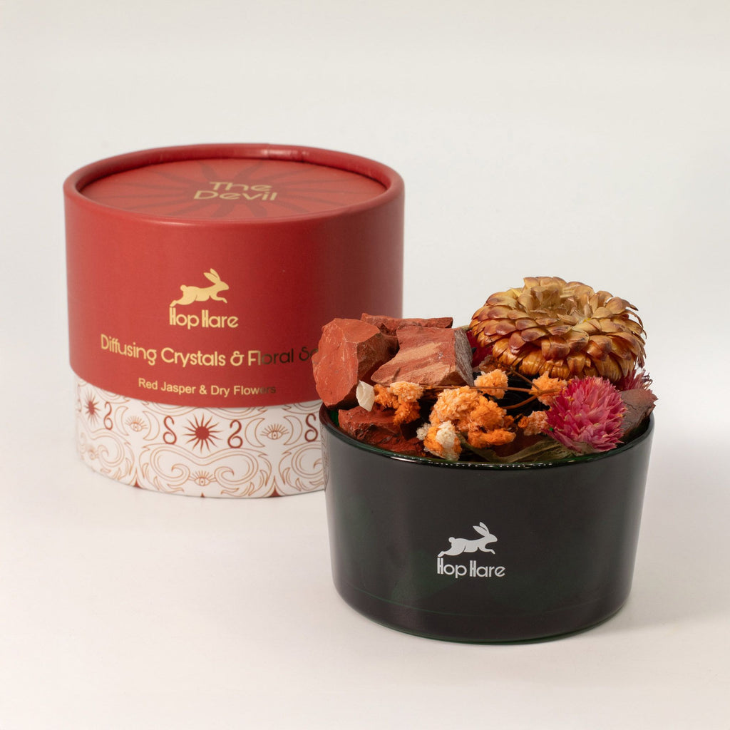 Red Jasper Diffusing Crystals & Floral Set - The Devil – view 5