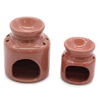 Small Ceramic Oil Burner - Lavender Finish – view 3