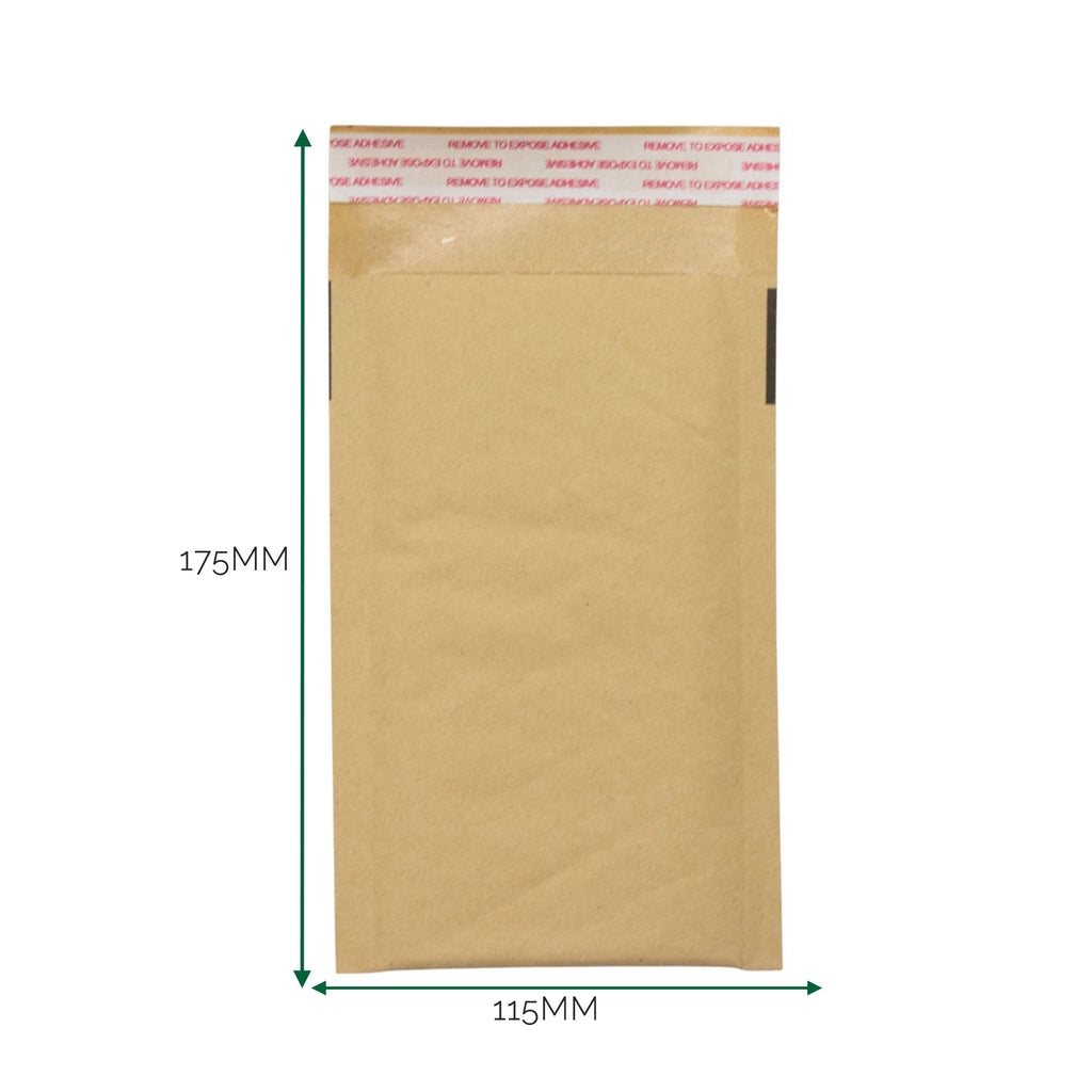 Kraft Bubble Mailing Envelope 115x175+40mm