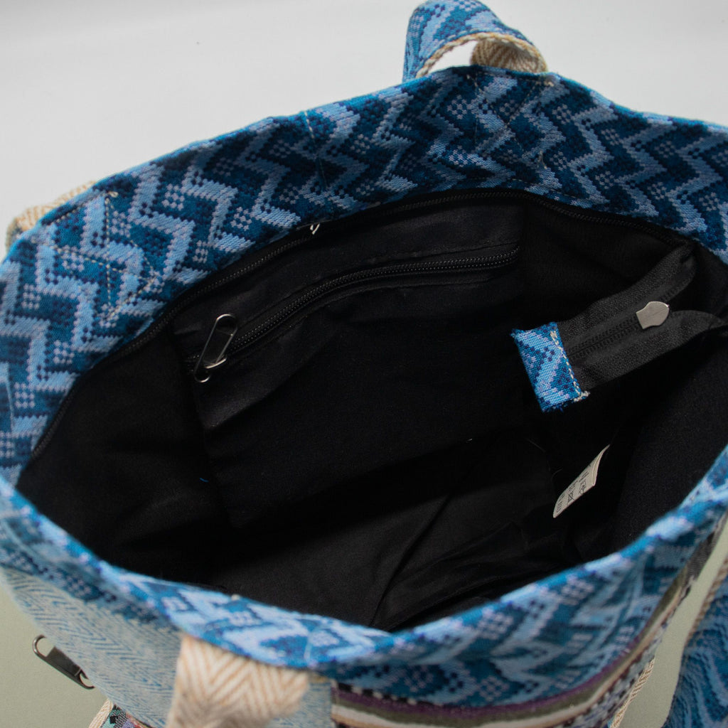 Patchwork Kathmandu Tote Bag - Dhaka Design (37x38cm) – view 12