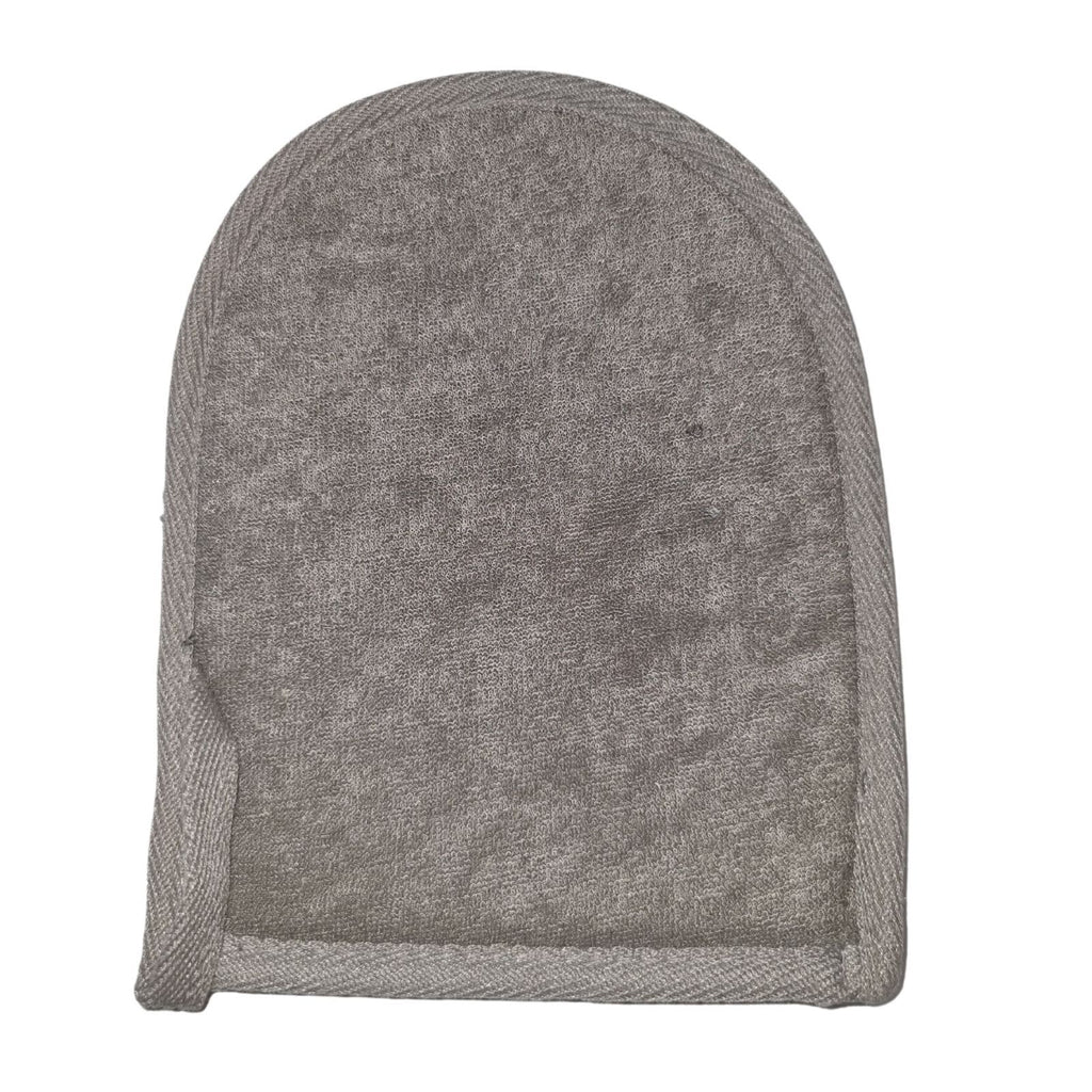 Bamboo & Linen Bath Mitt - Charcoal