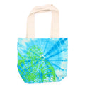 Tie-Dye Cotton Bag - Sea Shell - Blue/Green - Green Handle