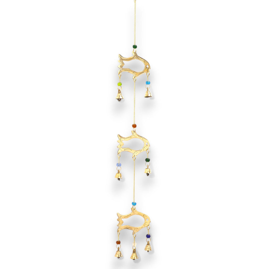 Fish Drop Wind Chime - 7 Bells, 8.5x54cm