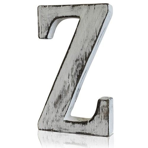 Shabby Chic Wooden Letter Z - Mango Wood