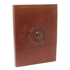 Leather Tigereye Notebook, 200 Pages – 17.5x12.5 cm – view 2