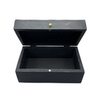 Vintage Deco Wooden Storage Box - Black Swirls, 22 x 12 cm – view 2