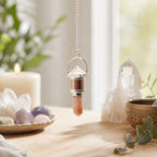Moon Chamber Pendulum - Clear Quartz & Sunstone – view 3