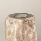 Grey Himalayan Salt Candle Holder, 600-800 g – view 4