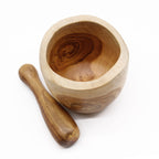 Ergo Teak Pestle and Mortar - Large, 12 x 12 cm – view 2