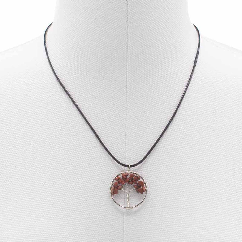 Tree of Life Pendant - Red Jasper – view 4