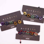 Chakra String Bracelet - Large Gemstone Donuts – view 2