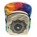 Tie-Dye Hemp Large Backpack - Mandala