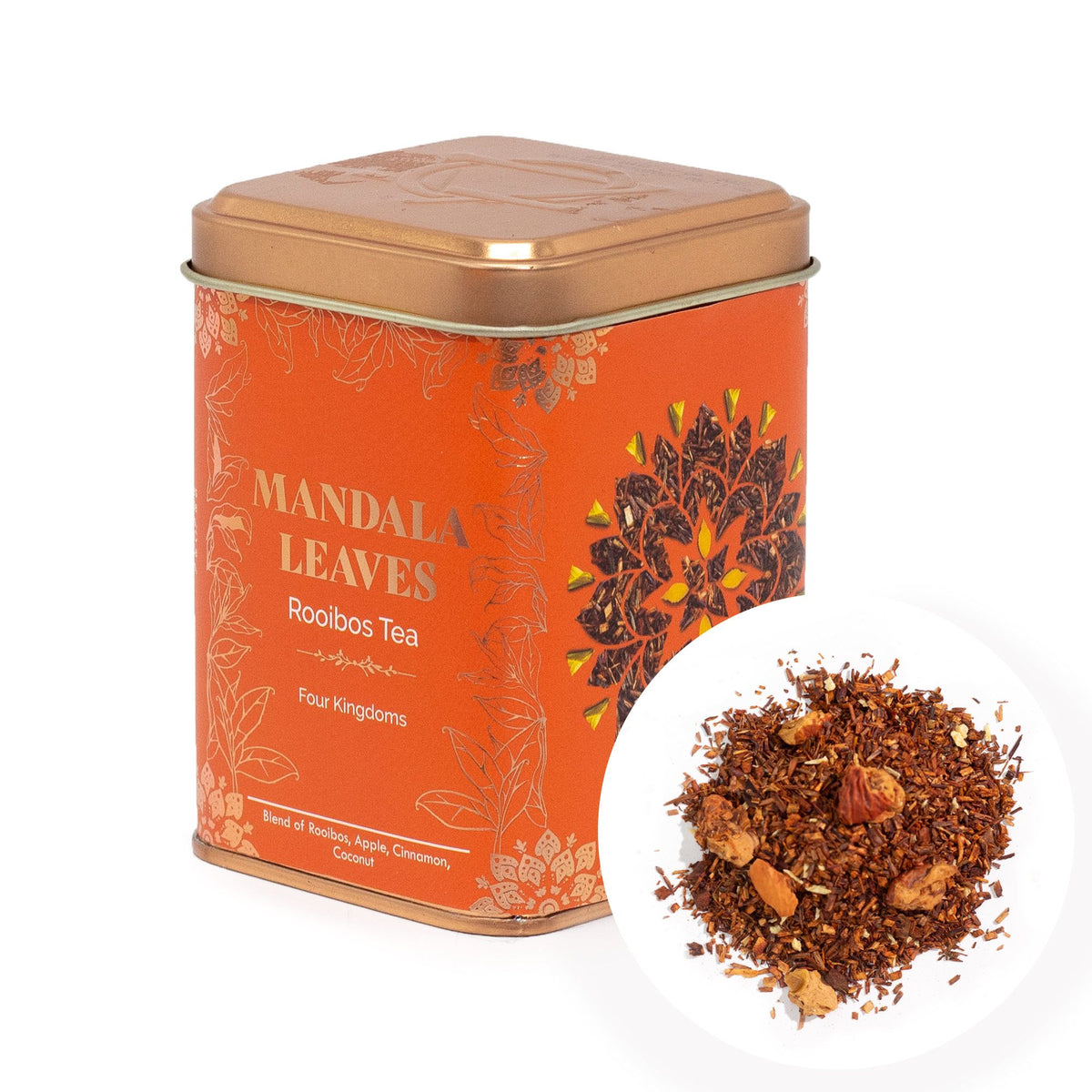 Four Kingdoms Rooibos Apple Cinnamon Tea Tin 50g – view 9