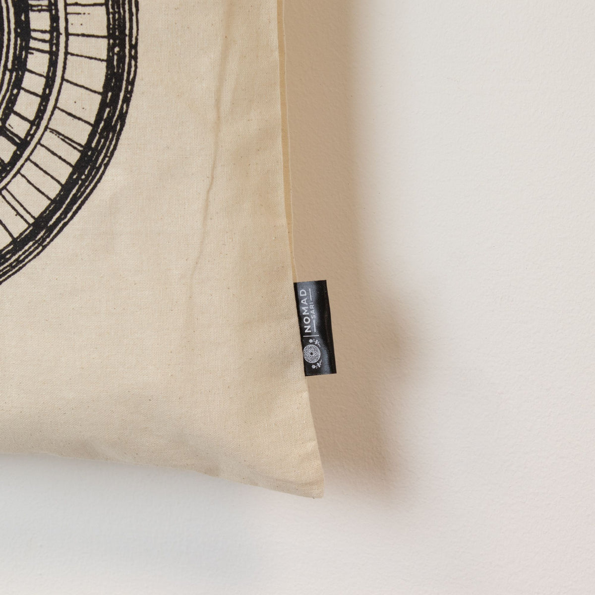 Nomad Sari Tote Bag - Urban Mandala Print - Natural Cotton – view 7