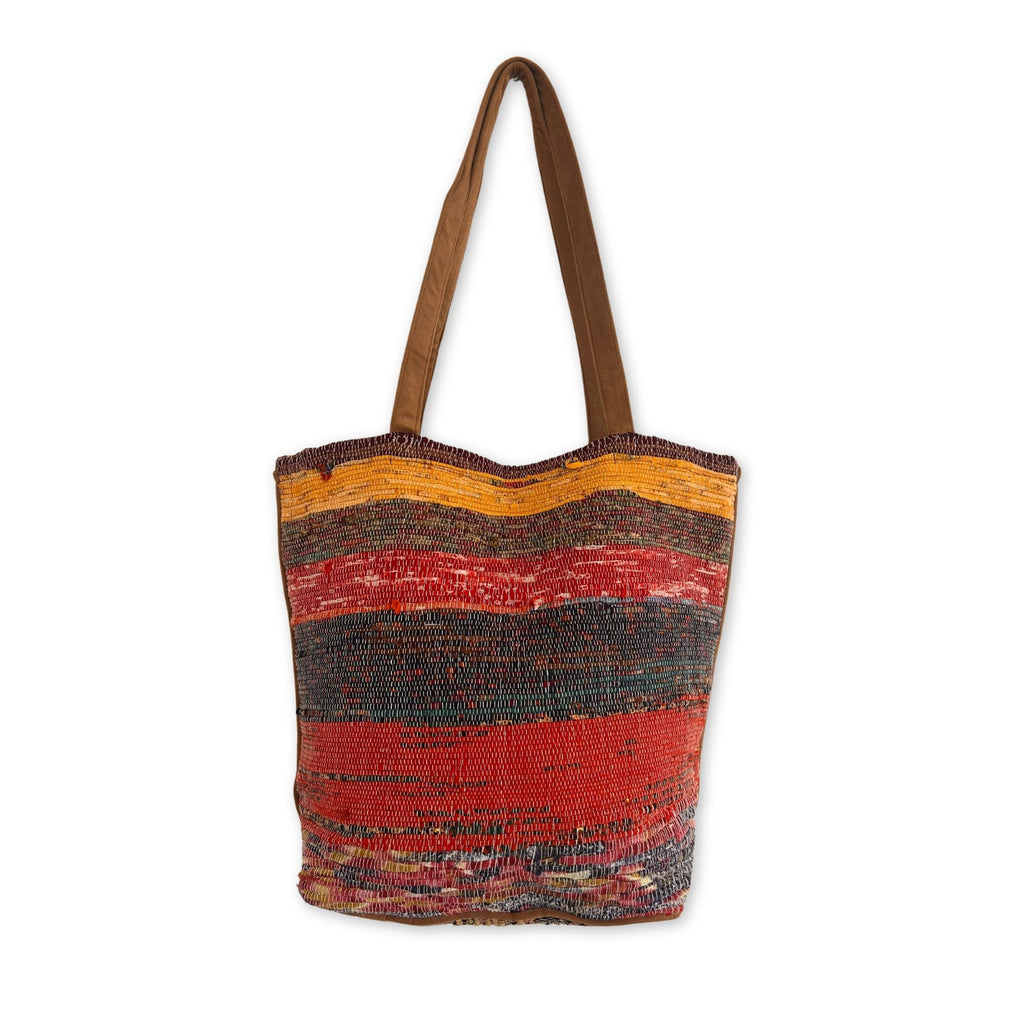 Recycled Big Rug Bag - Shades of Pink – view 2