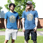 Nomad Sari Stonewashed T-Shirt - Hamsa - Blue - XL – view 3