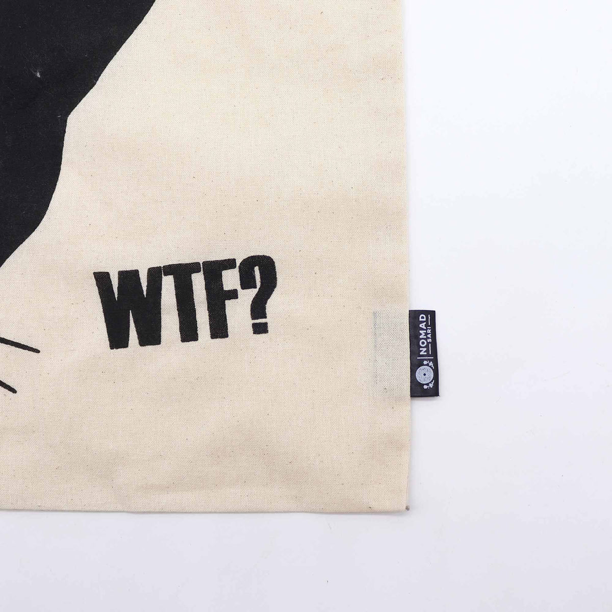 Nomad Sari Basic Tote Bag - Black Cat - Natural