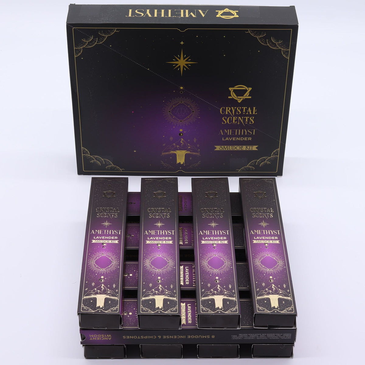 Amethyst Crystal Scents Smudge Incense Sticks - Lavender – view 2